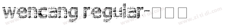 wencang regular字体转换